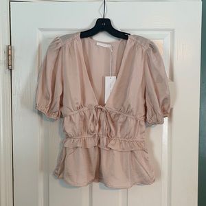 NWT Lush blush pink blouse